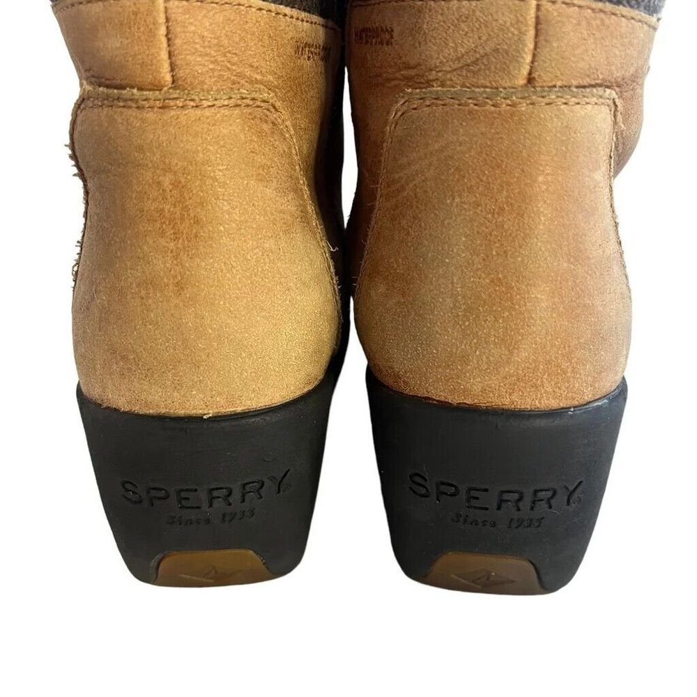 Sperry Women's Size 6 Luca Peak Tan WATERPROOF Leather Ankle Boots‎ STS97172 - Picture 7 of 12